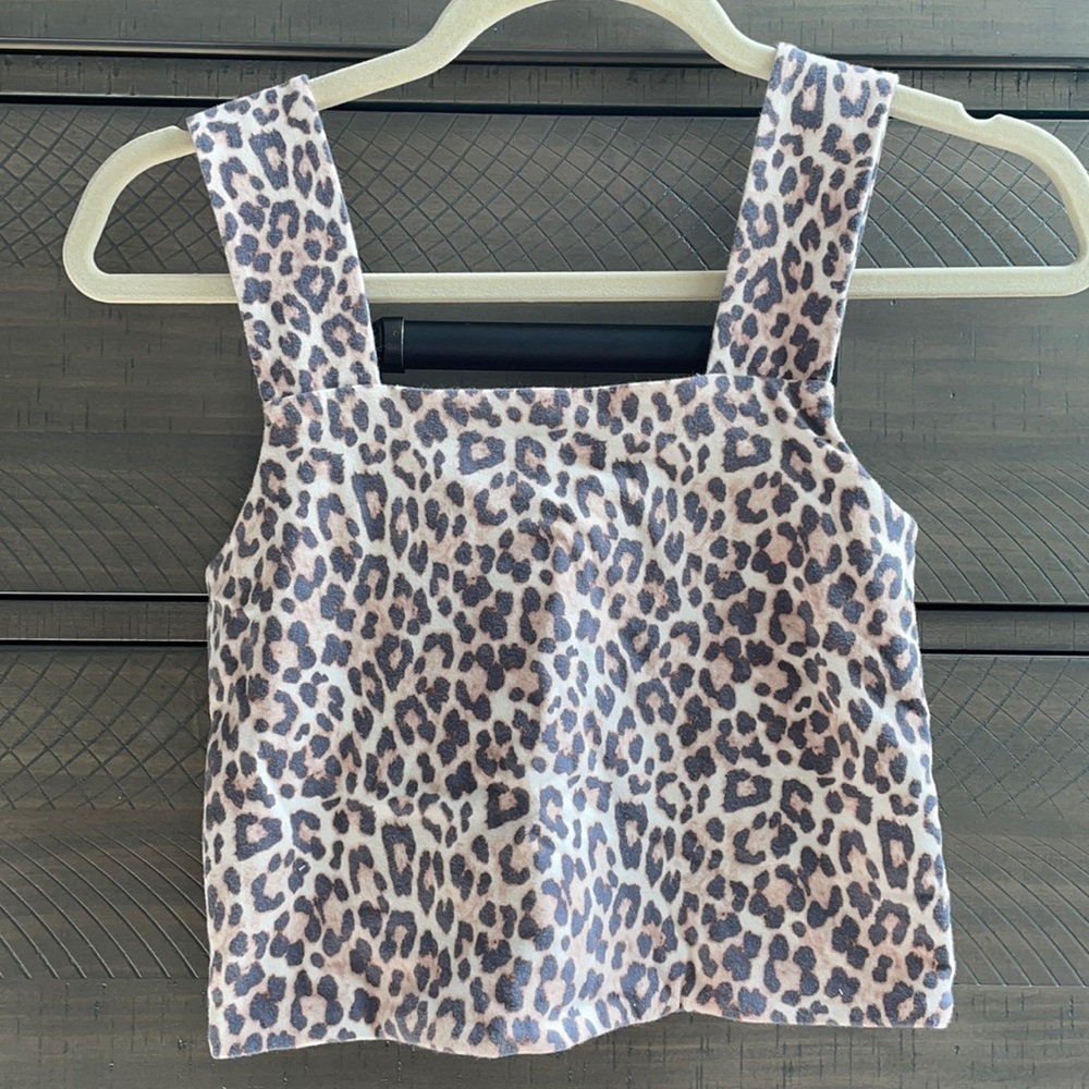 COPY - AE square neck cheetah tank